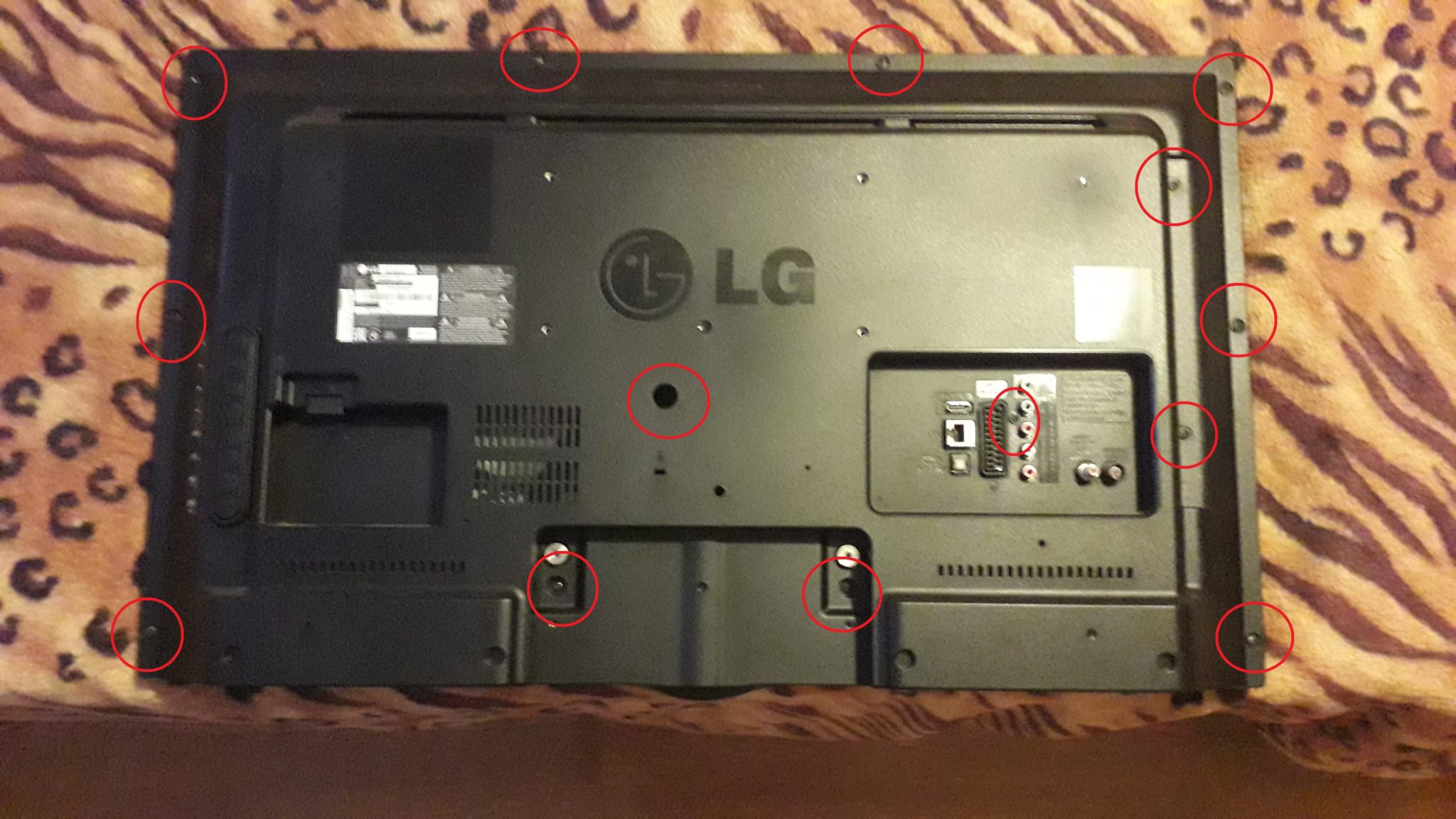 Lg 42la643v замена матрицы